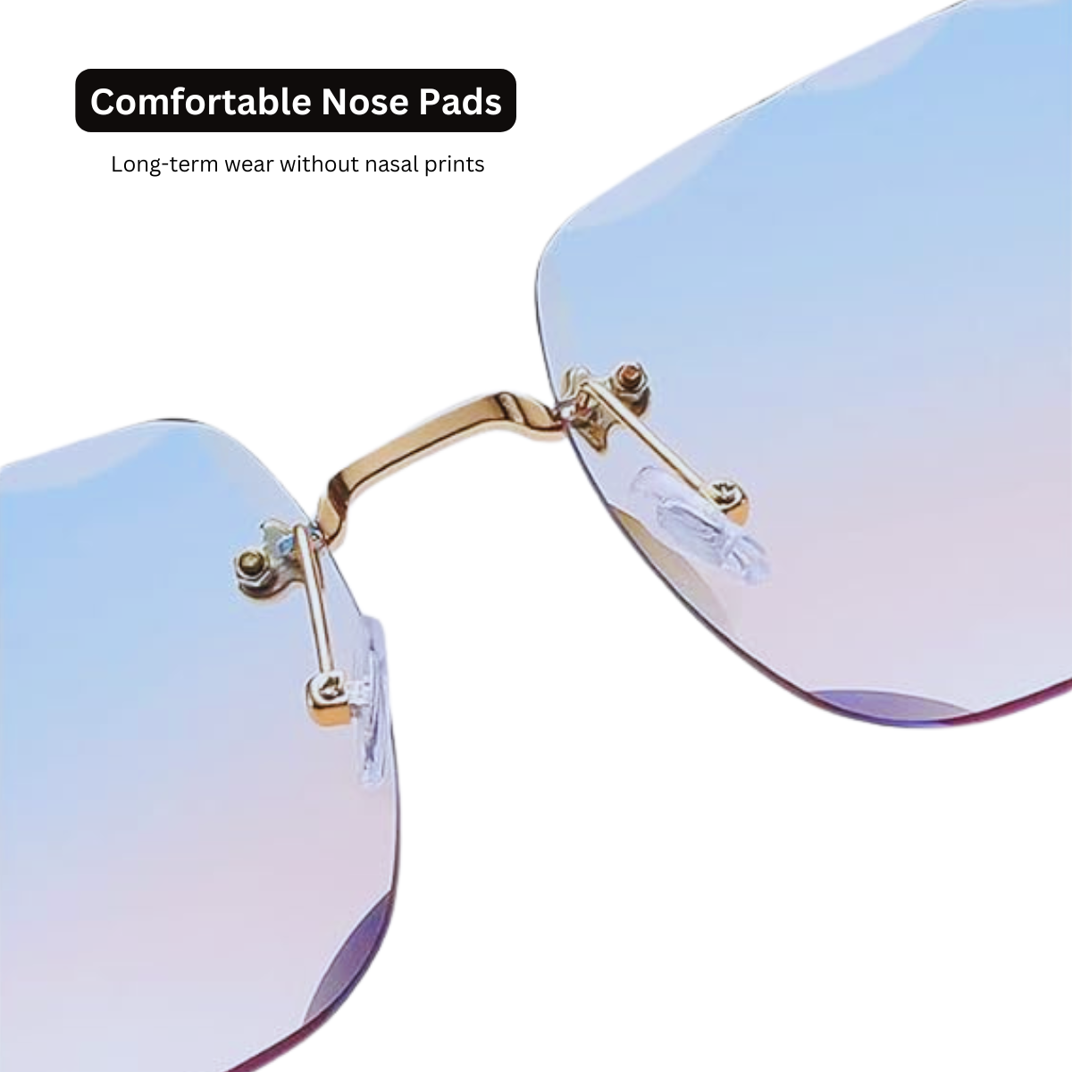 Blue Pink Sunglasses