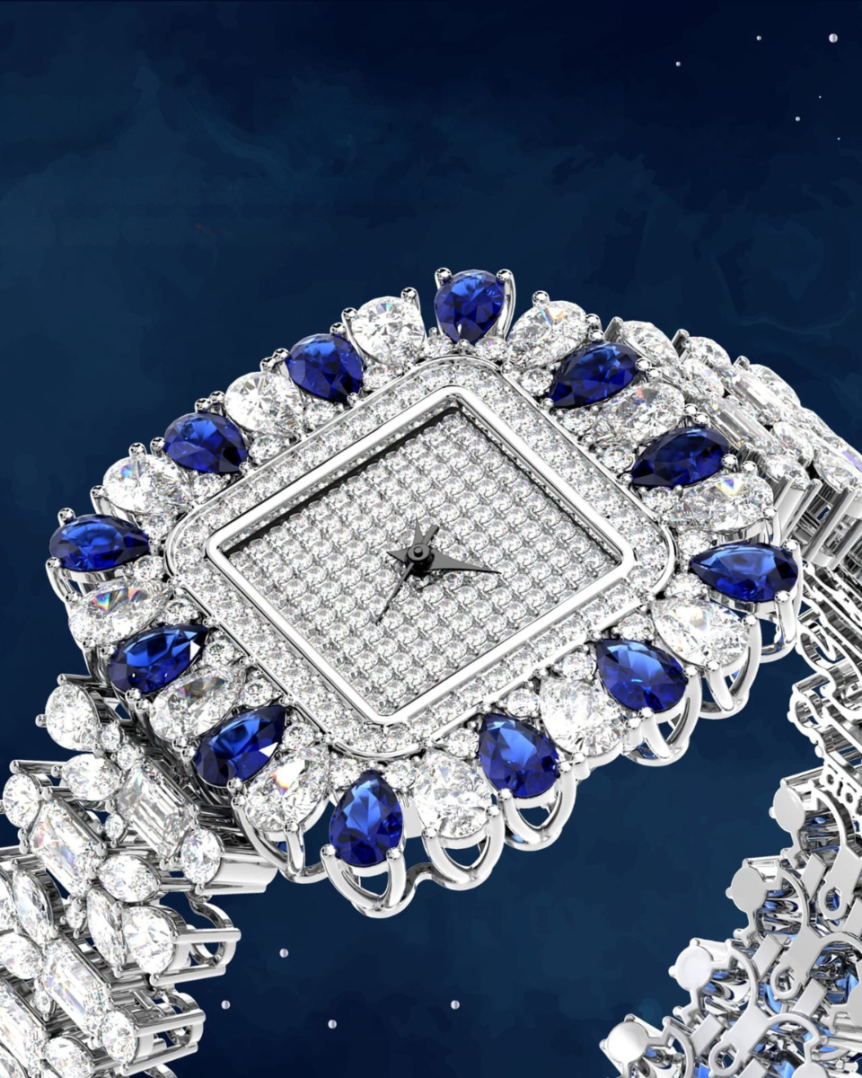 Blue Dial Women's Watch Gift for Wife Birthday Elegant – Milimisto