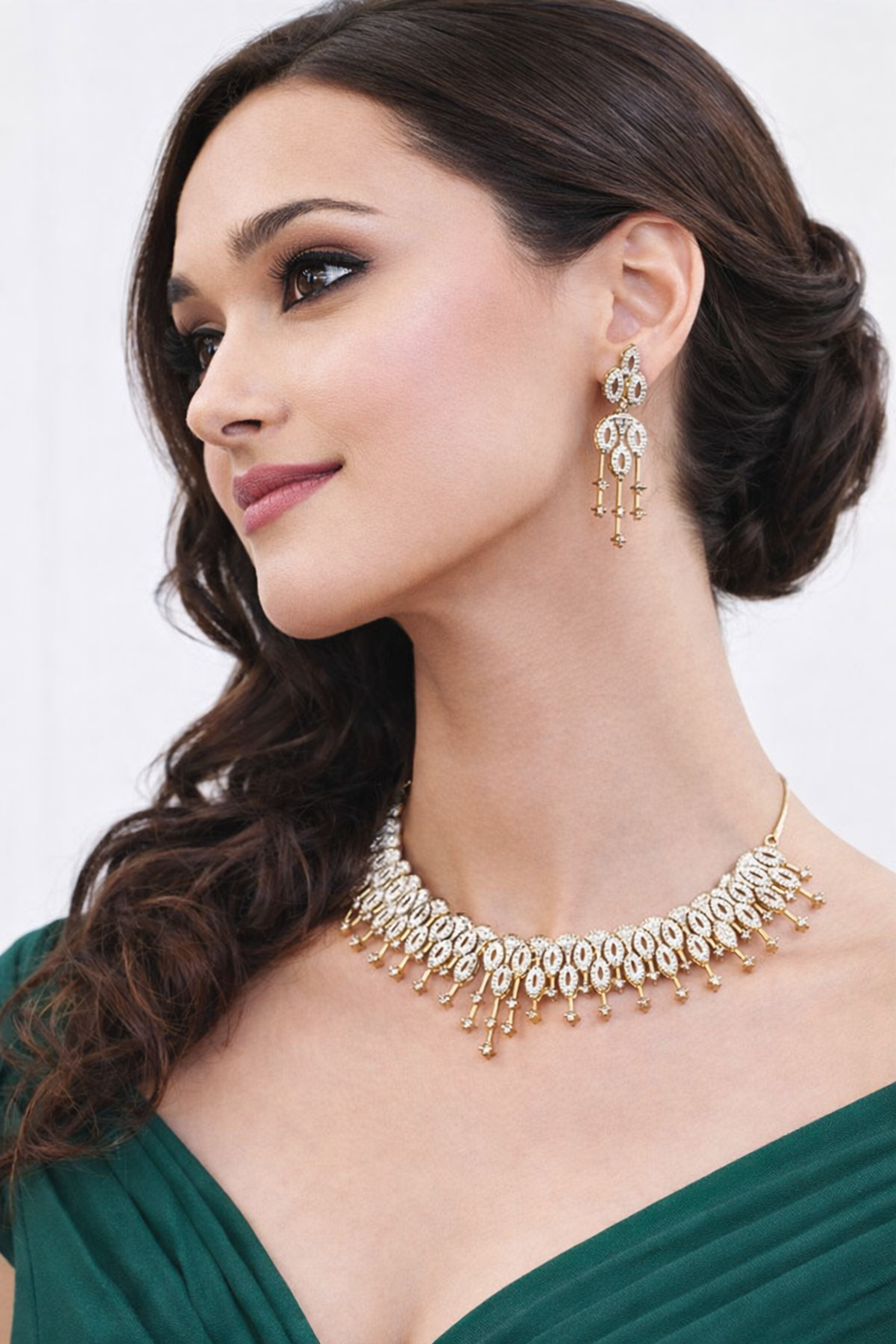 Luxury Golden and Silver Necklace