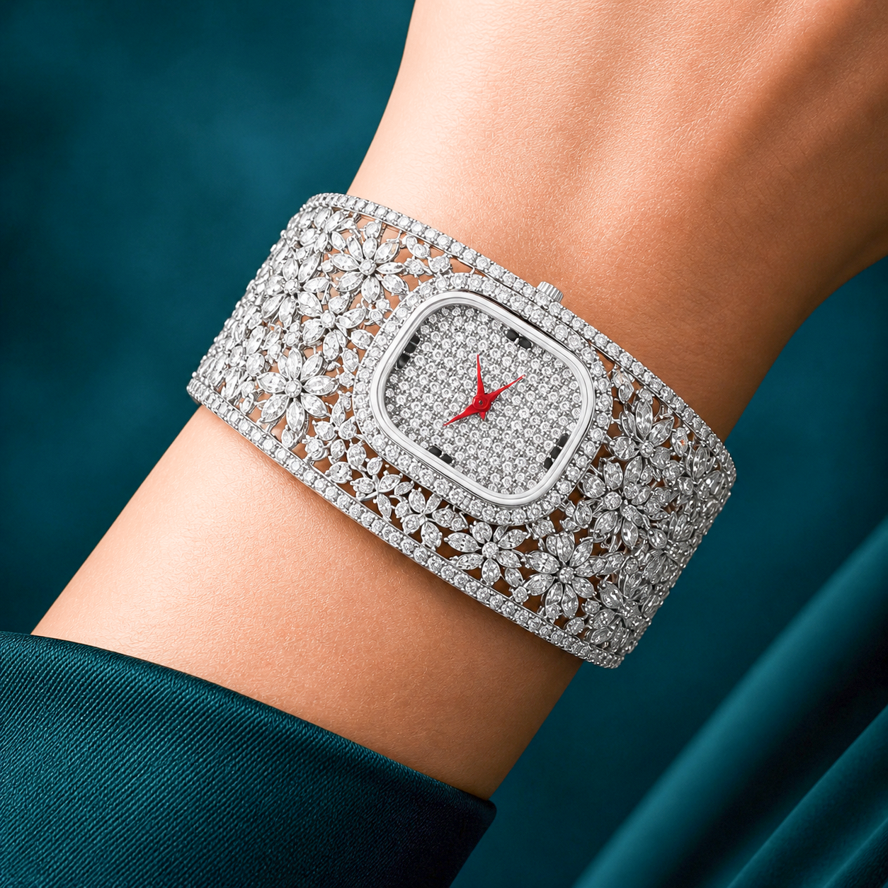 Luxury Diamond Bracelet Watch Gift For Wife