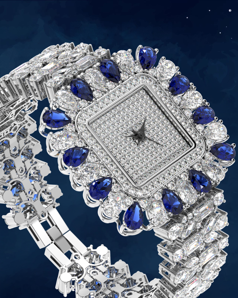 Blue Dial Women's Watch Gift for Wife Birthday Elegant – Milimisto