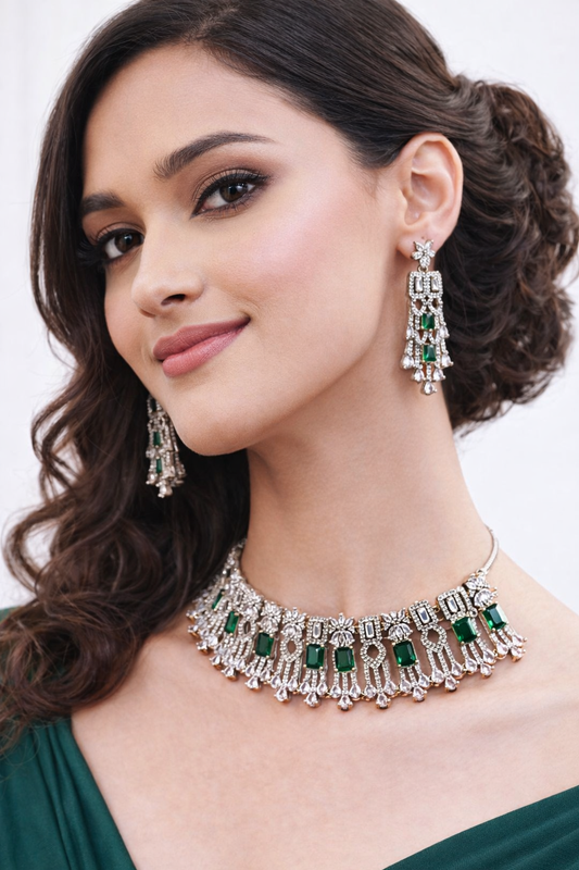 Emrald Trending Necklace set