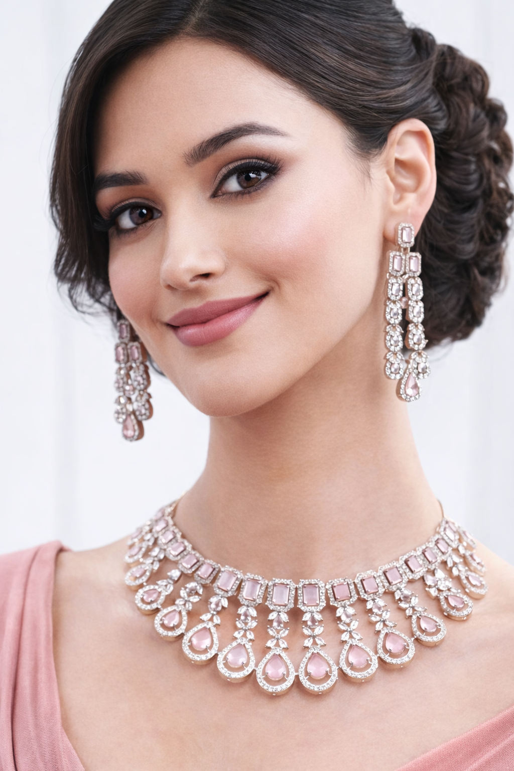 Blush Necklace Set