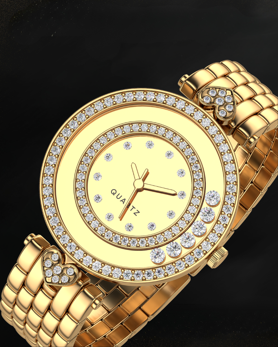 Women's Watch Gift for Wife Gold Dial Analog – Milimisto