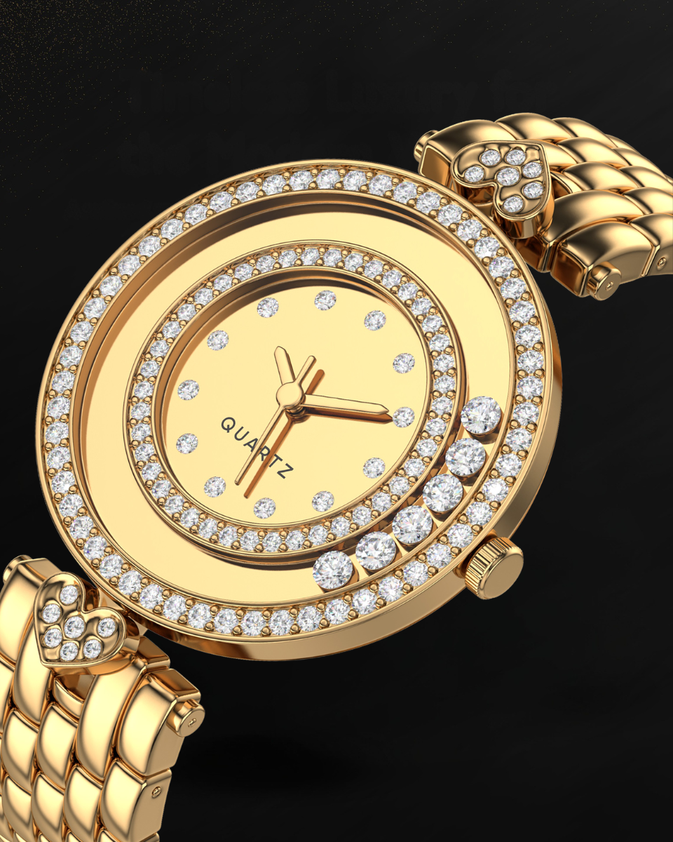 Women's Watch Gift for Wife Gold Dial Analog – Milimisto