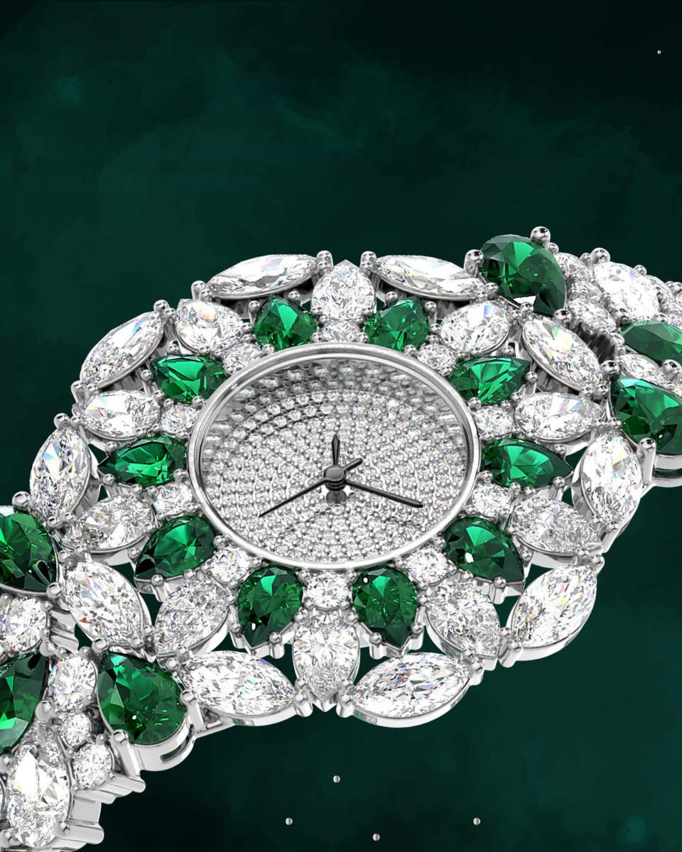 Green Dial Women's Watch Birthday Gift for Wife – Milimisto