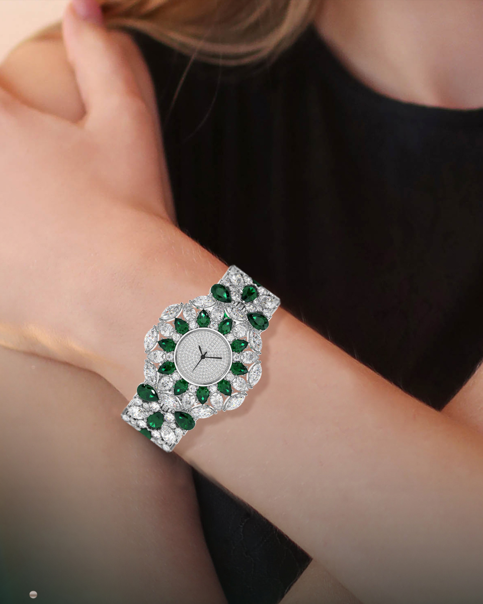 Green Dial Women's Watch Birthday Gift for Wife – Milimisto