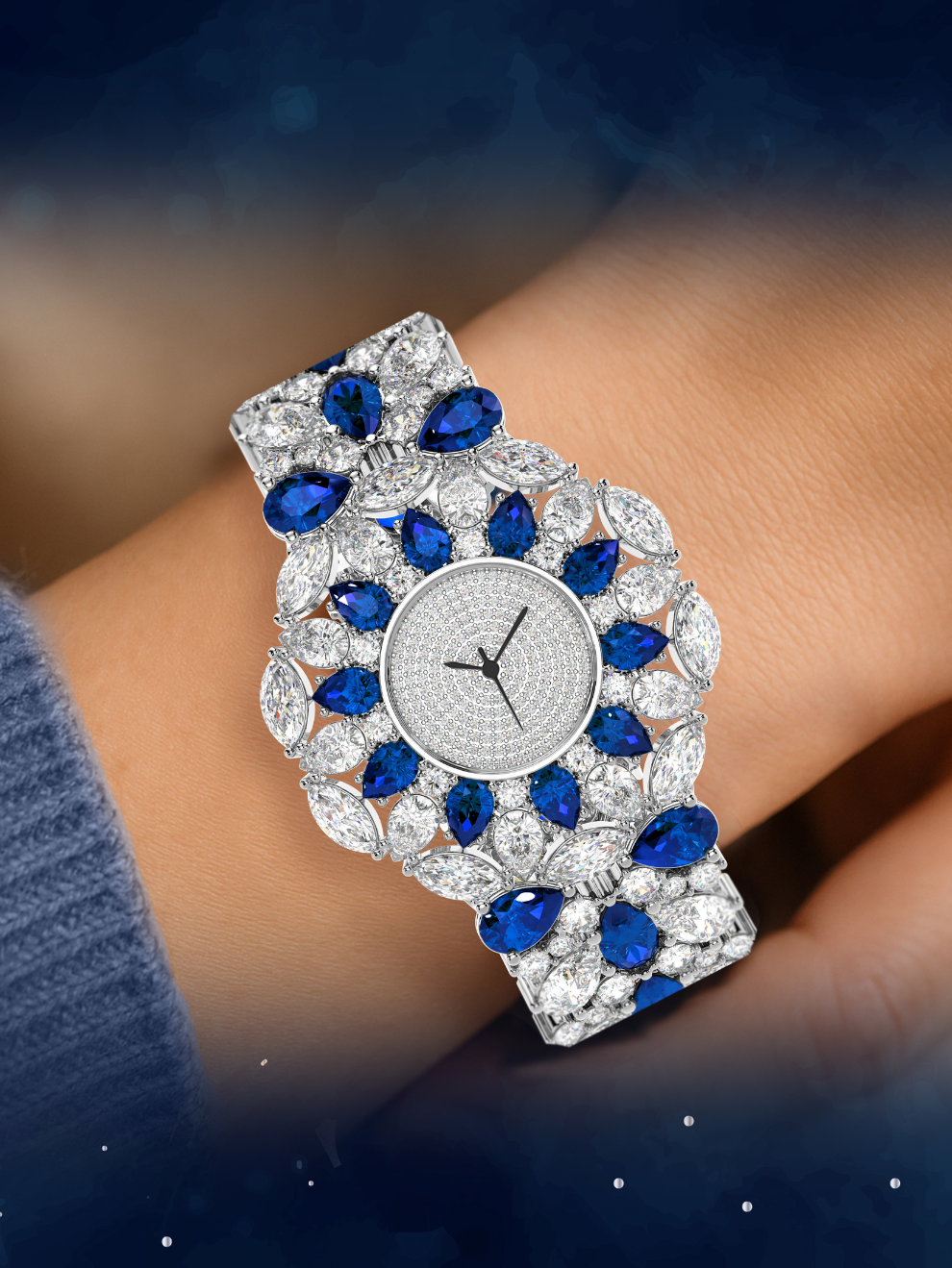 Queen's Blue Signature Women's Watch : Gift for Wife