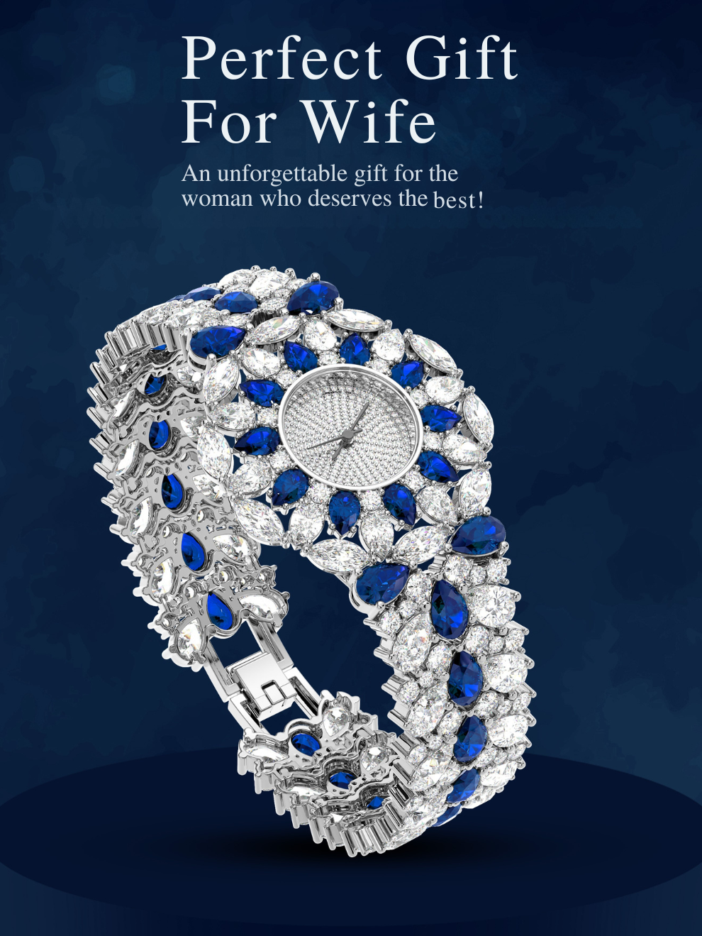 Queen's Blue Signature Women's Watch : Gift for Wife