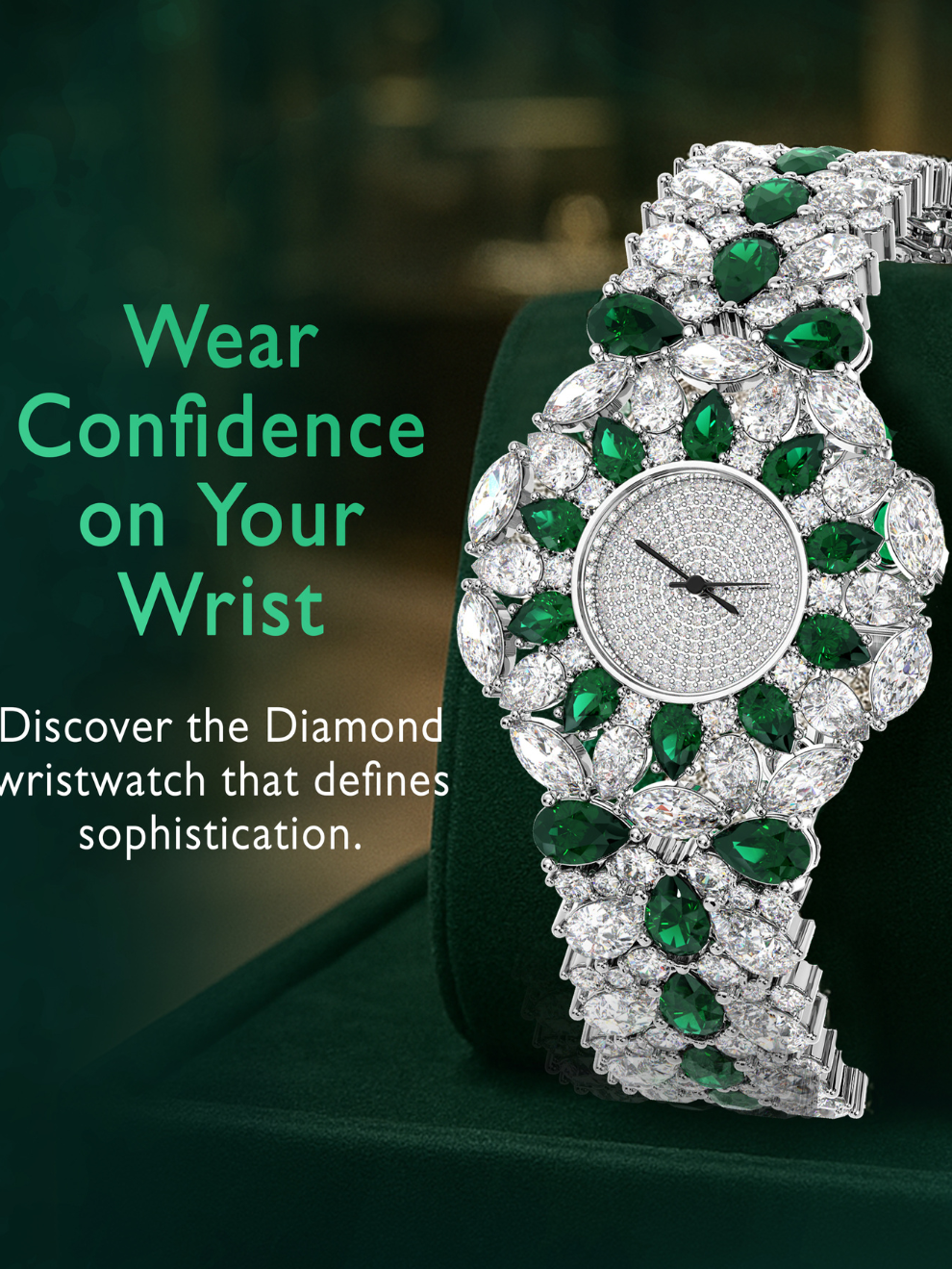 Paris Green Signature Women's Watch : Gift for Wife