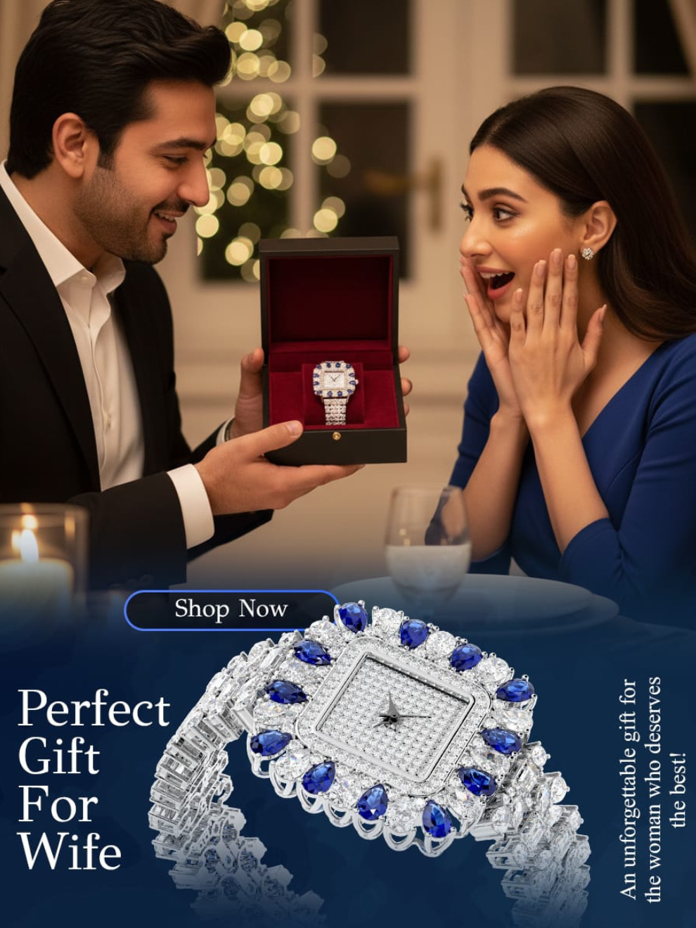 Imperial Blue Women's Watch : Gift for Wife