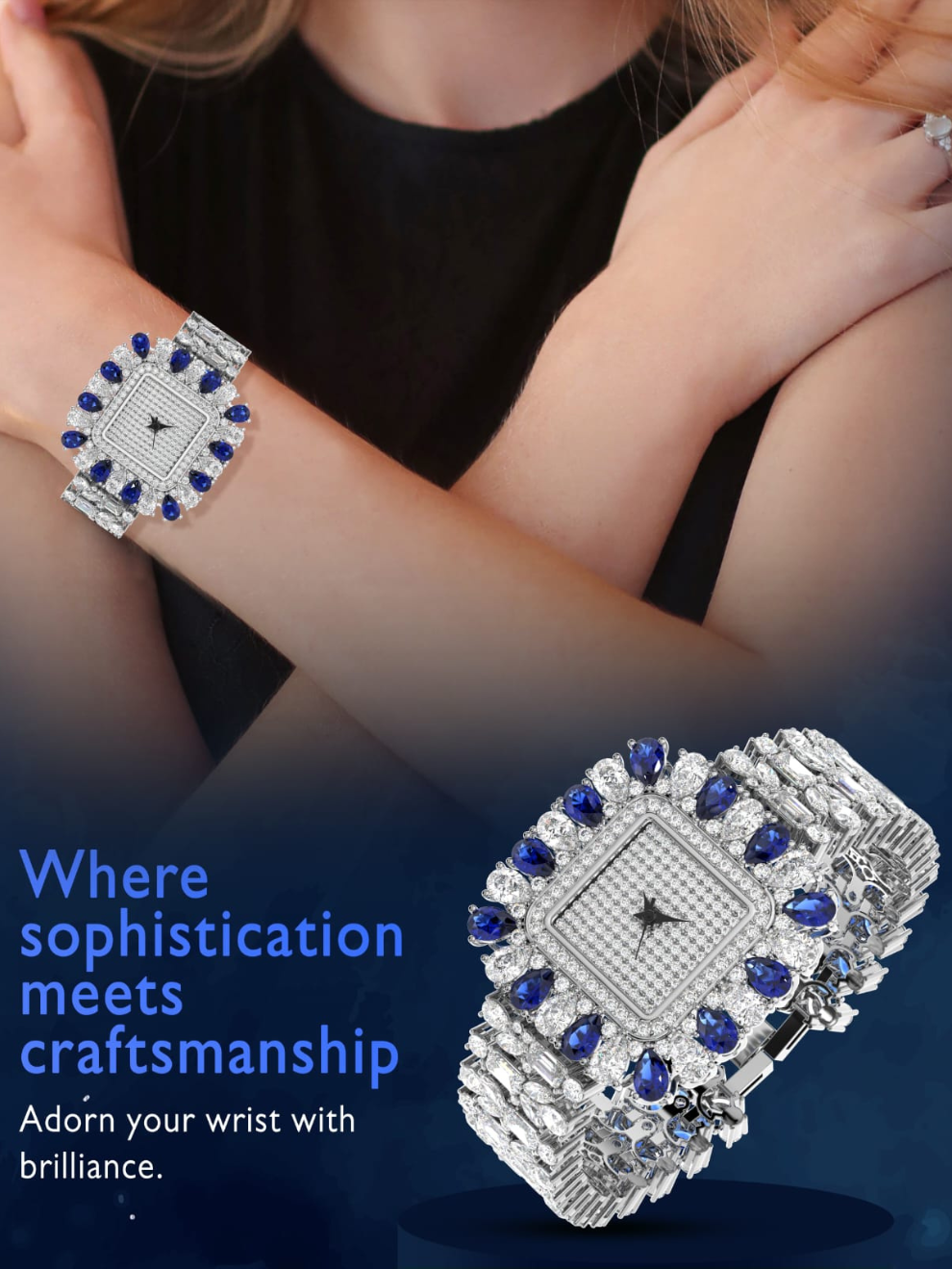 Imperial Blue Women's Watch : Gift for Wife